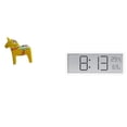 thumbnail image 1 of Desktop Clock Swedish Dala Horse Statue Handicraft Multifunctional Large Display Modern Home Office Bedroom, 1 of 8