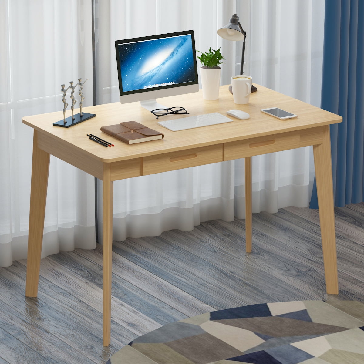 Simple Wooden Working Desk Computer Table