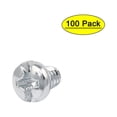 thumbnail image 1 of Desktop Computer Hard Drive Video Card PCI Bezel Screw Silver Tone #6-32 100pcs, 1 of 4