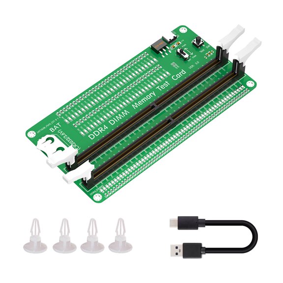 Desktop Computer Motherboard Memory Slot DDR4 DIMM Memory Diagnosis Adapter With LED Indicators Long Latches