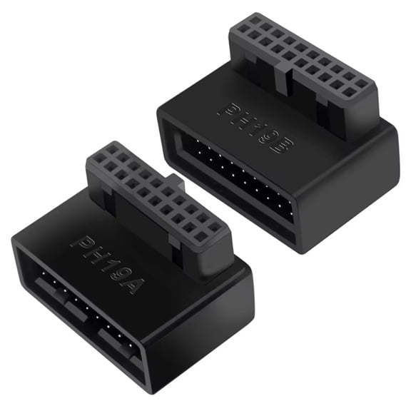 USB3.0 19P 20P Adapter For Desktop PC Motherboard 90 Degree Turn Install