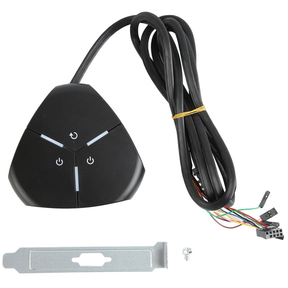 Desktop Computer Power Switch Dual Power Switch Desktop Computer Switch Button for Desktop Computers 2 USB
