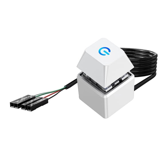 Desktop Computer Power Switching forDesktop Power On Button Button With Led Lights with Extension Cable