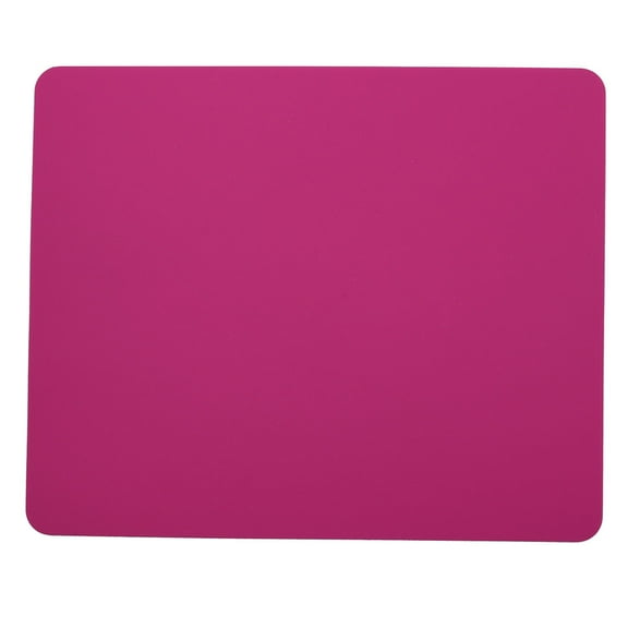 Desktop Computer Silicone Rectangle Desk Mate Gaming Mouse Pad Fuchsia 23x19cm
