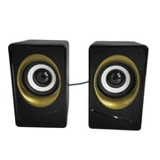 Desktop Computer Speakers System USB Connection Space Saving Small Speakers Big Q Eggs Subwoofer