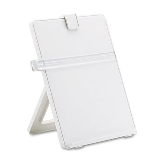 Desktop Copyholder - Non-Magnetic Plastic Document Holder, 125 Sheet Capacity - Office Supplies, Home Organization, Reading Aid