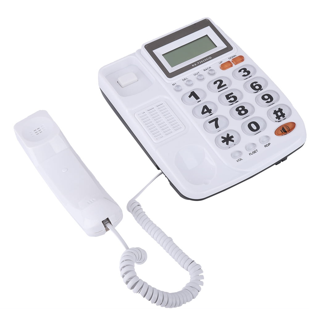 Desktop Corded Landline Phone With Caller ID Display, LCD Display Wired