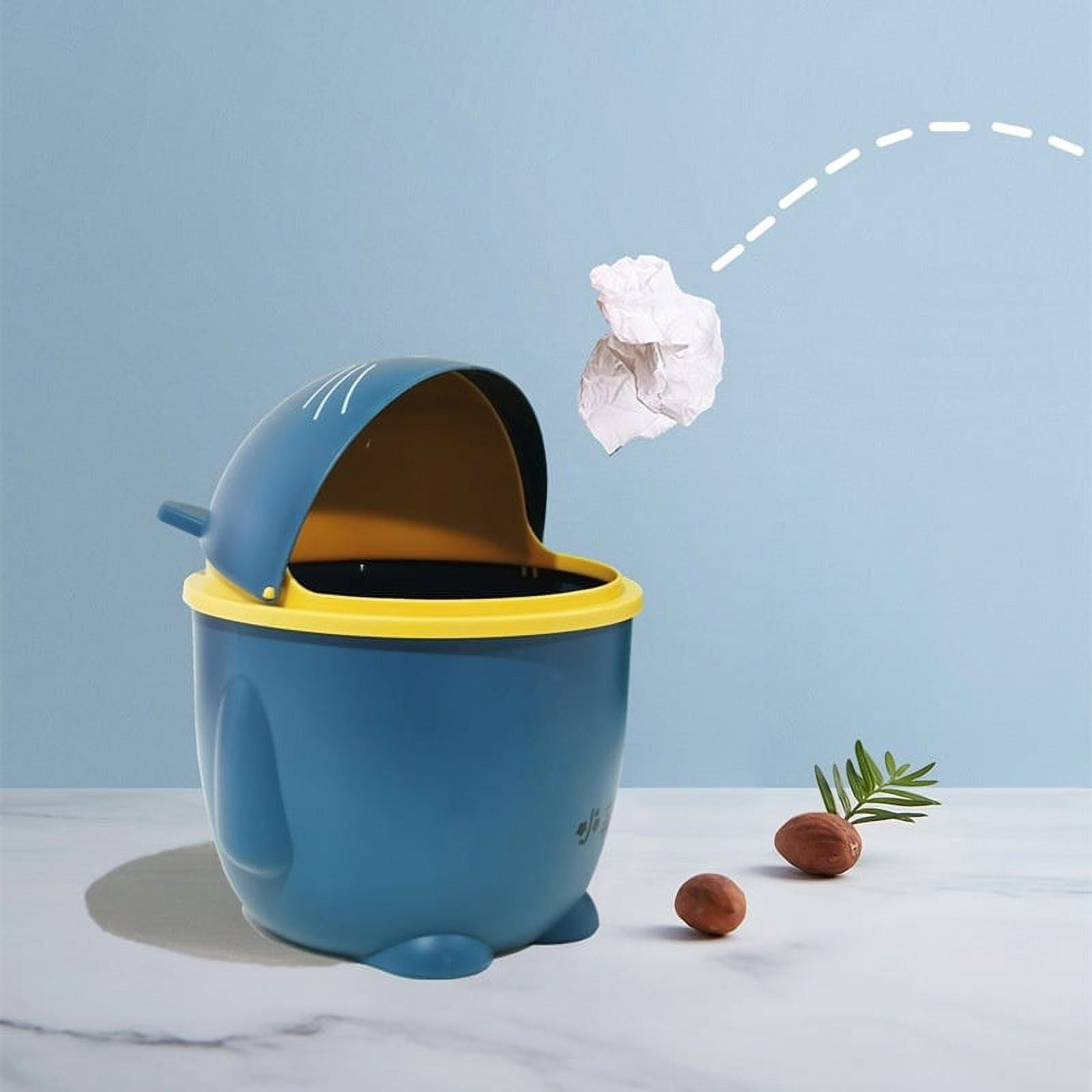 Desktop Cute Trash Can Countertop Trash Can for Office Table Top Waste