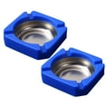 thumbnail image 1 of Desktop Decor,2PC Household Stainless Steel Living Room Ashtray Multifunctional Easy To Clean Car Ashtray Suitable For Home Office, 1 of 8