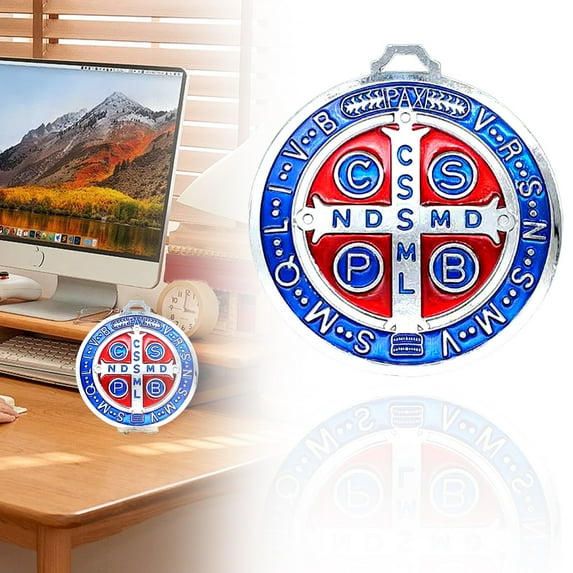 Desktop Decor,5 Inch Brass Charms With Roman Letters Large San Pendant For Wall Decor