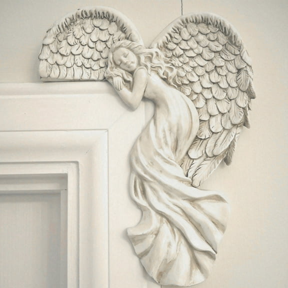 Desktop Decor,Door Frame Angel Wing Sculpture Simulation Goddesses Action Posture