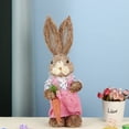 thumbnail image 1 of Desktop Decor,Easter Simulation Bunny Home Garden Bunny Decoration Creative Straw Bunny, 1 of 8