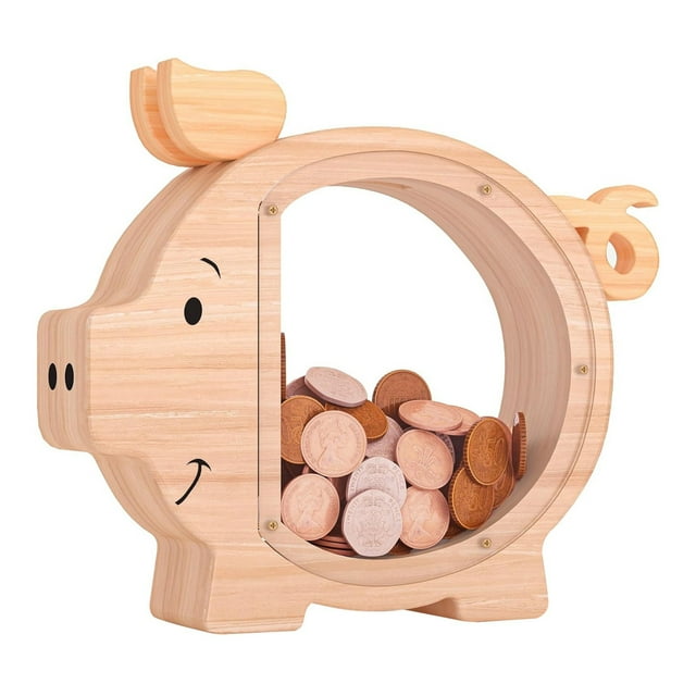 Desktop Decoration 2025 Wooden Bank Exquisite Wooden Crafts Unique