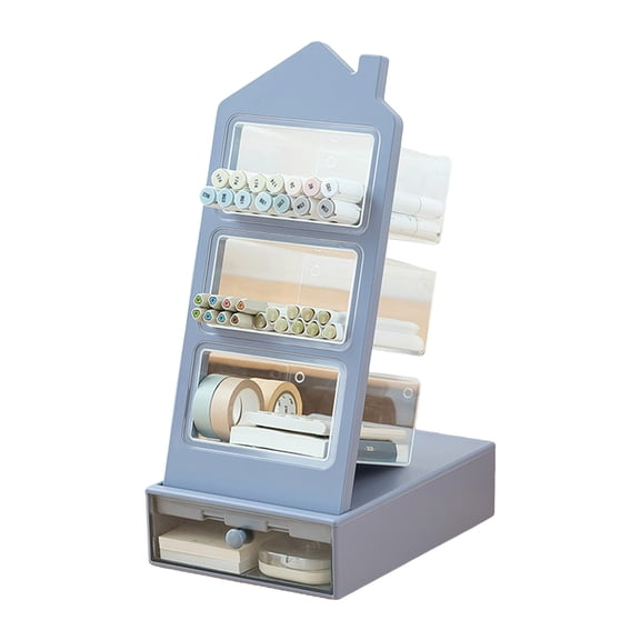 Desktop Decorations Desk Container Pen Holder Shelf Pencil Organizers for Home & Decorative Makeup Brush Holder