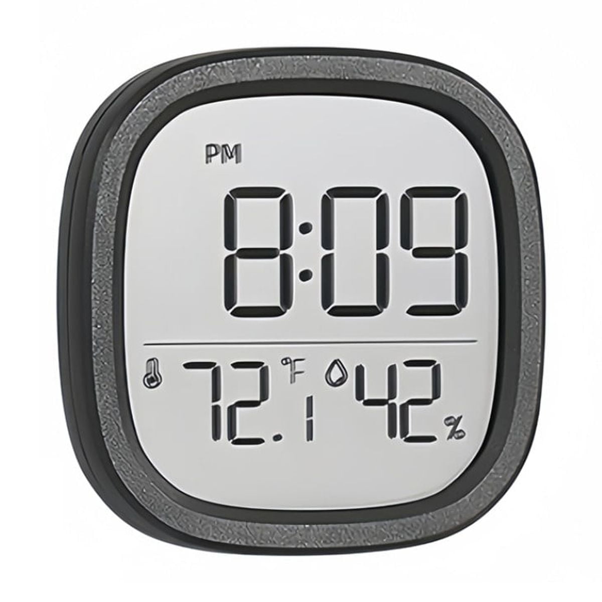 Desktop Digital Clock with Indoor Outdoor Temperature and Humidity ...