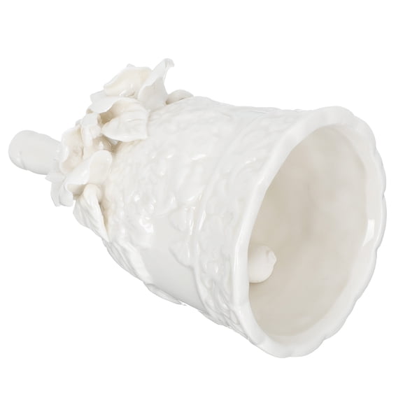 Exquisite Ceramic Carved Hand Bell Retro Dinner Bell for Home Restaurant Bar