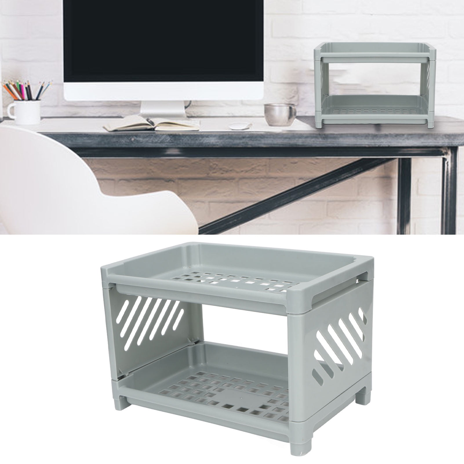 Desktop Display Shelf, Wide Application Sturdy Structure Open Design