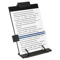 thumbnail image 1 of Desktop Document Holder Stand with 7 Adjustable Positions,File Organizer Management Copyholder for Typing Speech Reading,1 x Desktop Document Holder Stand,Black, 1 of 8