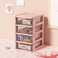 thumbnail image 1 of Desktop Drawer Organizer with Clear Plastic Storage Drawers for Desk, Makeup, and Office Supplies – Small Stackable Desktop Storage Box for Home and Office, 1 of 4