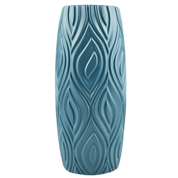 Desktop Dress Up, Fall Decor - Dienrx Plastic Vase With Colors A Creative Camellia Decoration And Vase For Both Dry And Flowers With Imitated Glaze And High Durability Against Breaking, 1 Vase