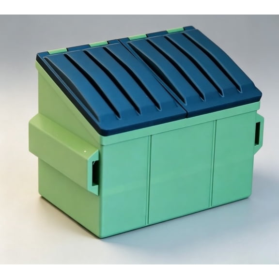 Desktop Dumpster Mini Trash Can With Garbage Chute Desk Mounted Waste Container For Office Workspace Organization And Tidy Desk Solution