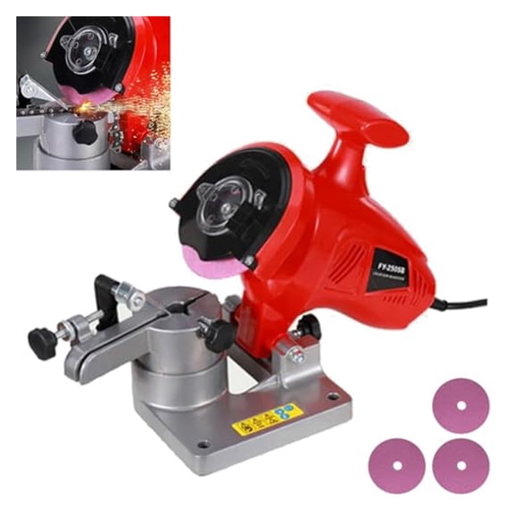 Desktop Electric Chain Grinder, Chainsaw Chain Sharpener, Chainsaw Blade Sharpener, Electric Chainsaw Sharpener, Chainsaw Sharpener Kit, Portable Chainsaw Chain Sharpener