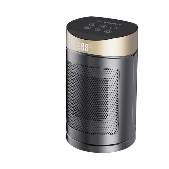 Desktop Electric Heater With Screen Remote Control, Home Small Sun Heater For Indoor Warmth, Portable Space Heater With Digital Touch Screen And Remote Control For Office Desks