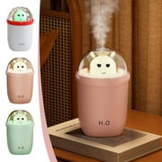 Desktop Evaporative Humidifier, Home Bedroom Aromatherapy Diffuser, 300ml Capacity, Led Night Light, for Sleep Relief, Portable Travel Unit, Quiet Operation, Ceramic Base, for Office Home, Blaxill