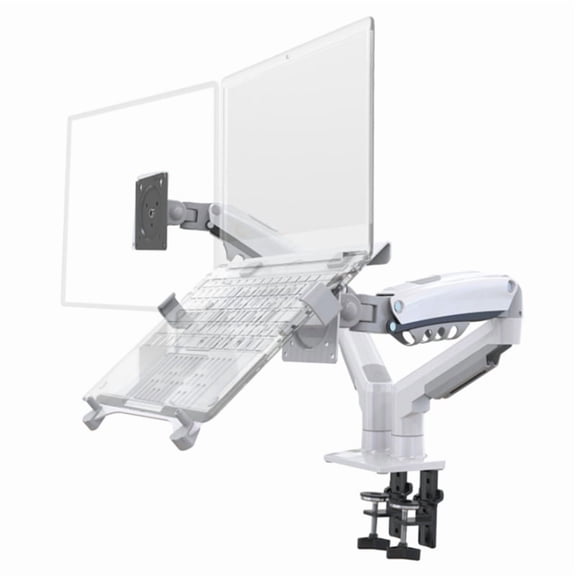 Desktop F160- 2 Spring Dual Arm Stand for 17 Inch -27 Inch Monitor Holder Laptop Support Air Press Mount Stand Load A