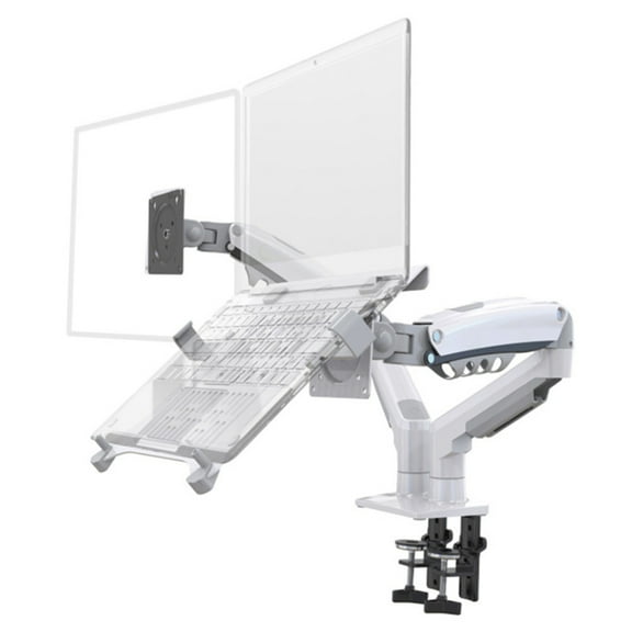 Desktop F160- 2 Spring Dual Arm Stand for 17 Inch -27 Inch Monitor Holder Laptop Support Air Mount Stand Load A