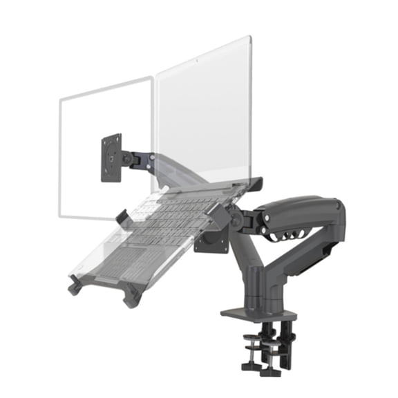 Desktop F160- 2 Spring Dual Arm Stand for 17 Inch -27 Inch Monitor Holder Laptop Support Air Press Mount Stand Load B
