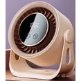 thumbnail image 1 of Desktop Fan with Digital Display & Humidifier Function, USB Rechargeable Adjustable Speed Fan, Tiltable Design for Quiet Cooling in Home, Office and Bedroom Spaces, 1 of 9