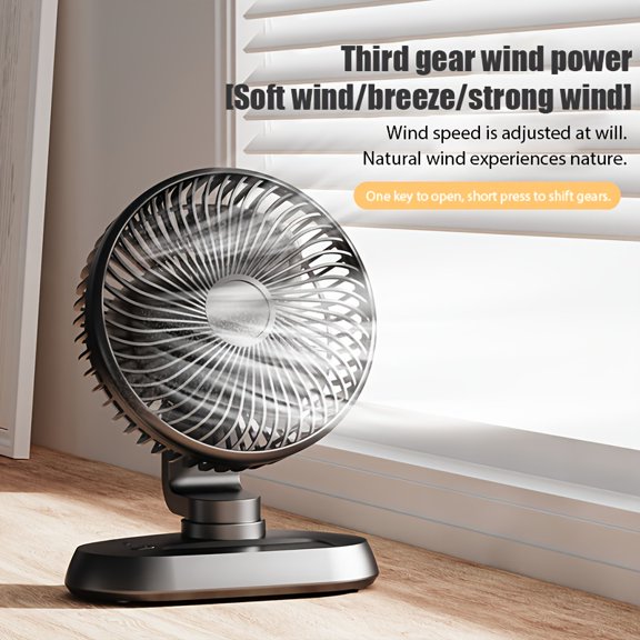 A Desktop Fan Powered by USB, Featuring Direct Power Supply And Three Speed Settings, Ideal for Keeping Cool in Bedrooms, Homes, And Offices During The Summer