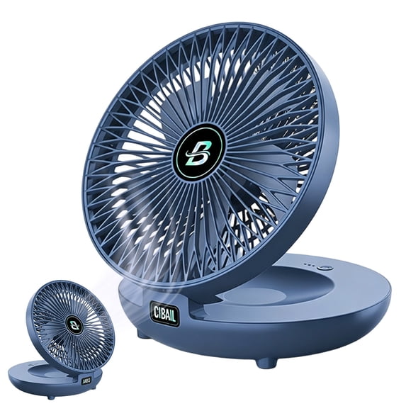 Desktop Fan for Bedroom, Quiet Oscillating Plug-in Fan for Home, Office, and Desk Use