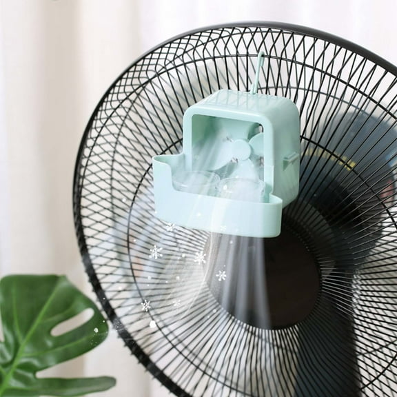 Desktop Fan with Ice Tray Compartment for Added Cooling, 3-Speed Settings, Quiet Operation, Compact & Space-Saving, for Office, Dorm, Home Use
