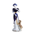 thumbnail image 1 of Desktop Figurine Desk Girl Statue Porcelain Lady Modern Ceramic Material for Office Living Room Shelf, 1 of 8