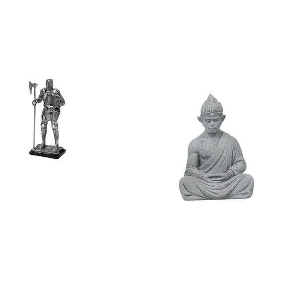 Desktop Figurine Statue Monkey Resin Material Decorative for Home Office Meditation Spaces