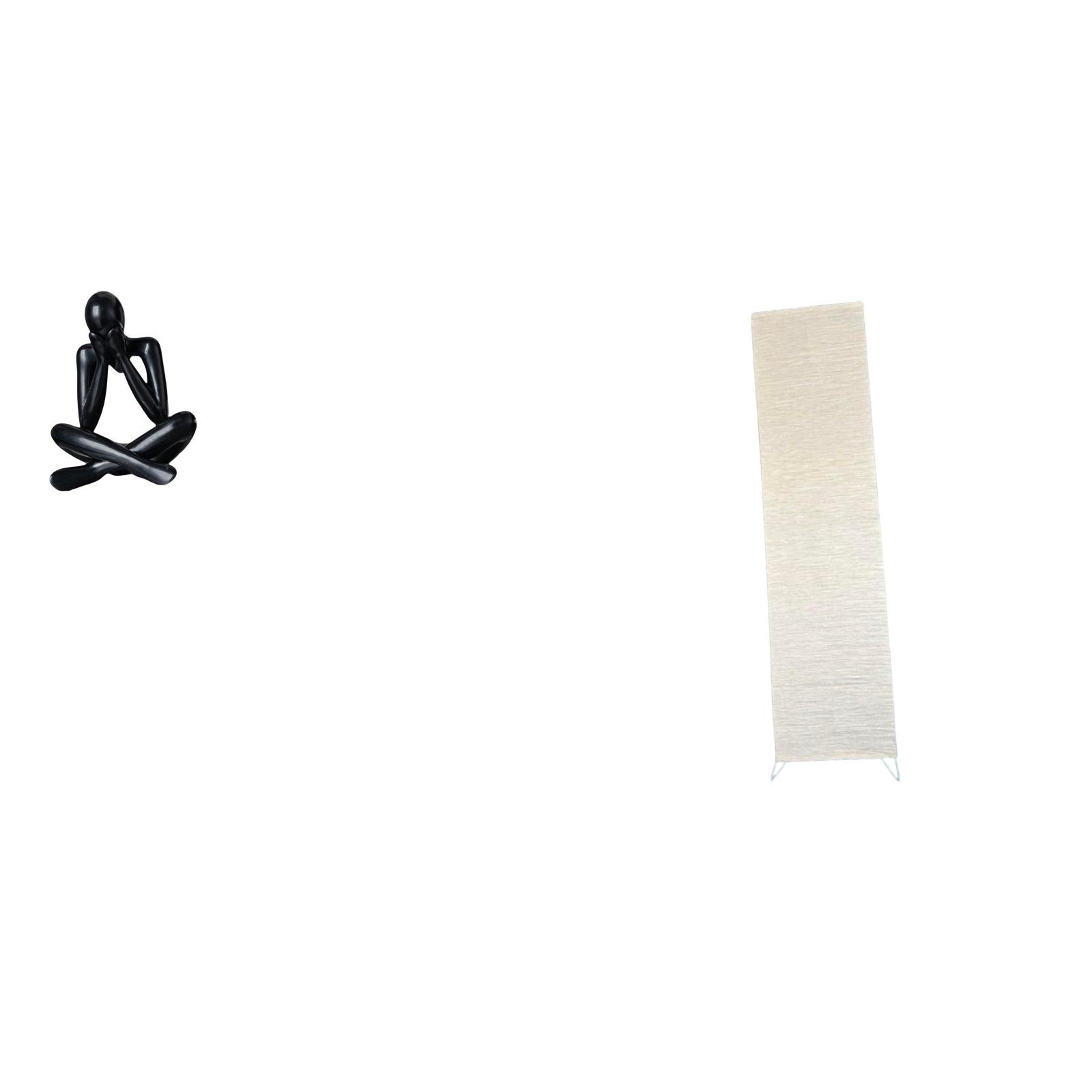 Desktop Figurine Thinker Abstract Sculpture Floor Lamp Shade Lightweight PP Material for Home Office Living Room Decor