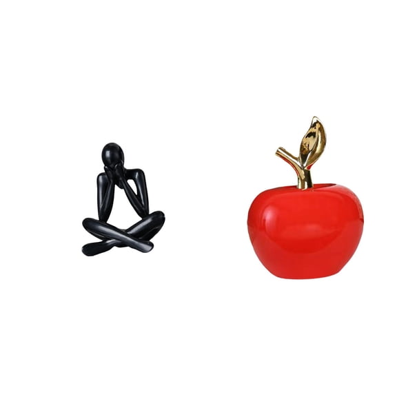 Desktop Figurine Thinker Abstract Sculpture Minimalist Ornament Sturdy Material for Living Room Cafe Study Room Shelf