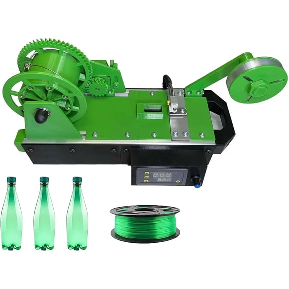 Desktop Filament Maker Machine, Upgraded 3D Printer Extruders, Recycled PET Bottle Recycler W/Digital Display Temperature, Speed Adjustable For Families, DIY Makers