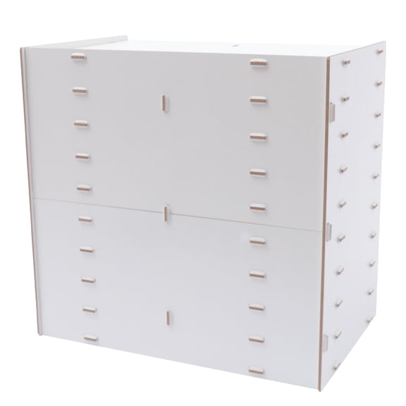 Desktop File Organiser, 9 Layers, 4kg Load Capacity per Layer, High-Density Fiberboard, Adjustable Height, Space-Saving Design, Easy to Clean, Simple and Modern for Office