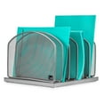 thumbnail image 1 of Desktop File Organizer Sorter by Mindspace with 6 Vertical Compartments, Mesh File Office Organizer | Paper Work Divider | the Mesh Collection, Silver, 1 of 8
