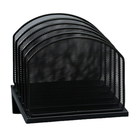 Desktop File Organizers Document Holder Office Supplies Vertical File Sorter Metal File Storage Desk Accessories