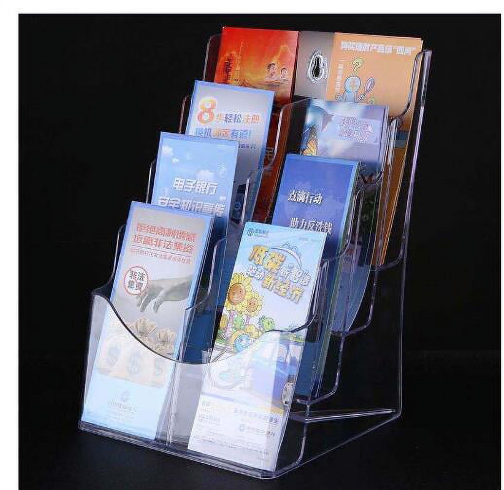 Desktop File Storage Rack Wall Mount Brochure Rack Multilayer Pamphlet