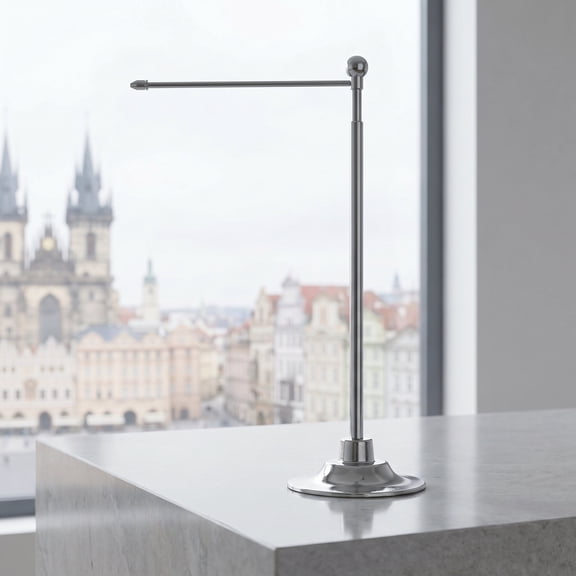 Desktop Flagpole with Wear-Resistant Base, Household Table Flag Holder, Desk Flag Stand for Office and Home Use