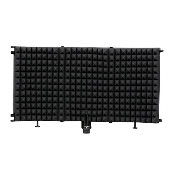 Desktop Foldable Mics Isolation Shield with High Density Sound Absorbing Panel for Clear Audios in Recording Studios