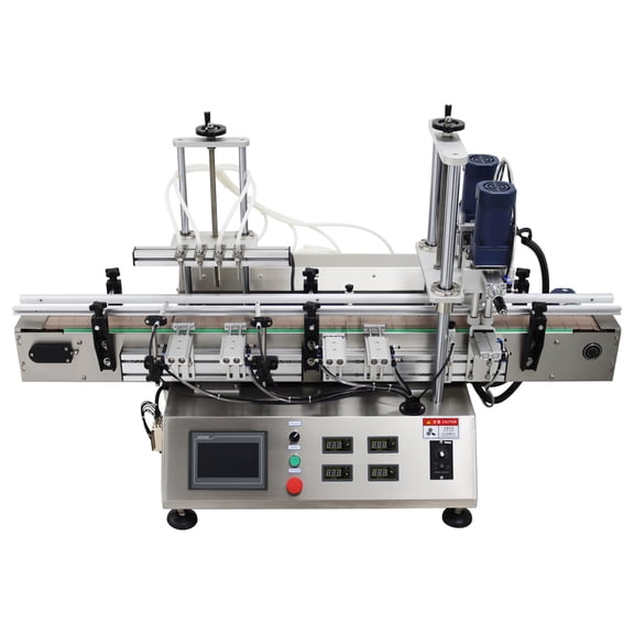 Desktop Four Head Magnetic Pump Filling Capping Machine with Intelligent Touch Operation Panel 110V