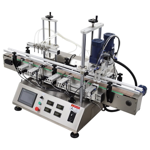 Desktop Four Head Magnetic Pump Filling Machine Capping Machine 5-1000ml