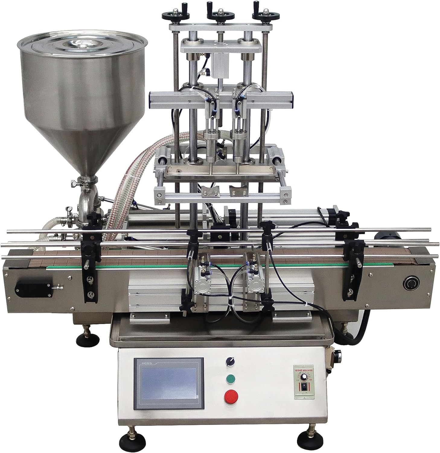 Desktop Fully Automatic Double Head Paste Filling Machine Paste Syrup ...