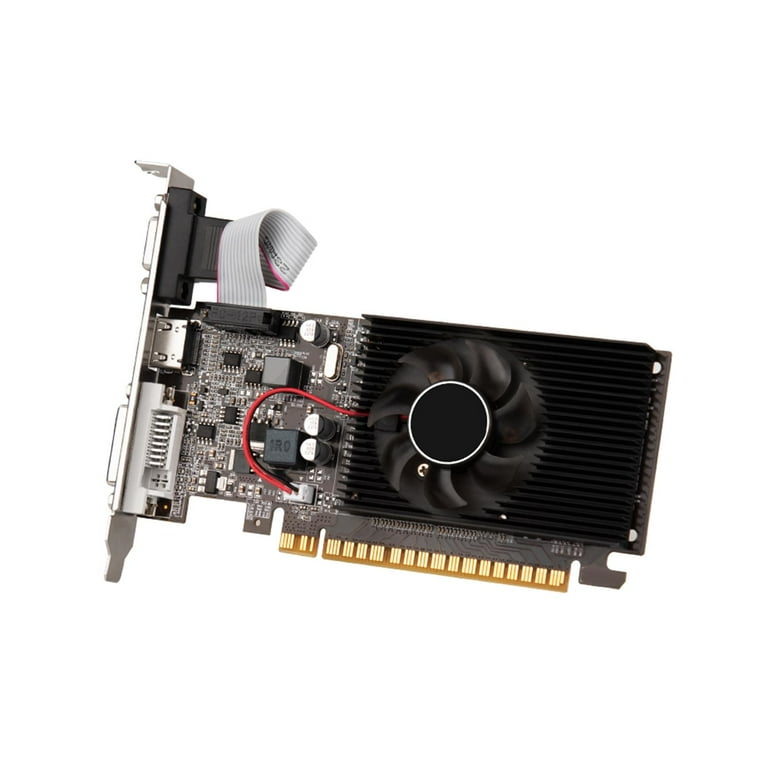 Desktop Graphics Card Low Profile Single Cooling Fan PCIe 2.0 Compact DDR3 Video Card Walmart